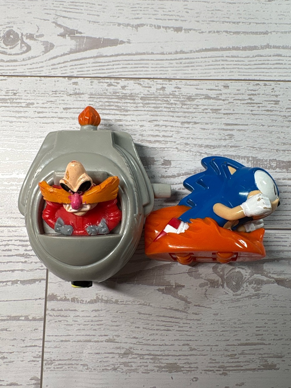 VTG 1993 Sega Sonic the Hedgehog and Dr. Robotnik Toys Lot of 2